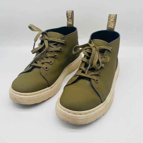 Dr Martens Shoes - Dr Martens Unisex Baynes Mid Olive Ajax Chukka Sneaker Lace Up Boots 6L/5M